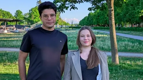Das Team von KothonTech: Ahmed Saidani und Julia Inderst
