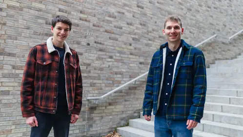 Nick Kalmbach und Jonas Wegener, Gründer der nightline Bamberg Nick Kalmbach und Jonas Wegener, Gründer der nightline Bamberg