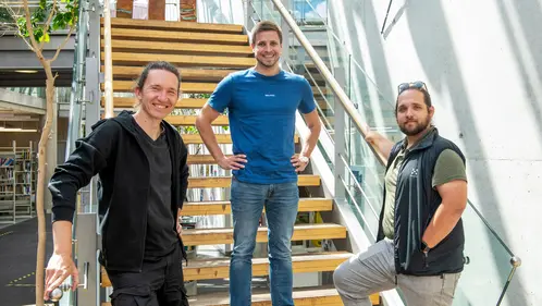 v.l. Krzysiek Herod, Sebastian Duerr, Teddy Lange