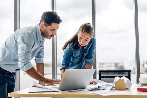 Group of business meeting and discussing strategy with startup project analysis finance,management.Success business people plan and brainstorm,marketing,idea,research,organization in office.Teamwork