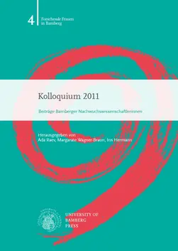 Buchcover von "Kolloquium 2011 : Beiträge Bamberger Nachwuchswissenschaftlerinnen"