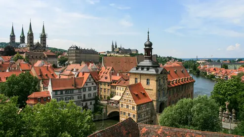 Bamberg panorama Blick auf die Bamberger Altstadt