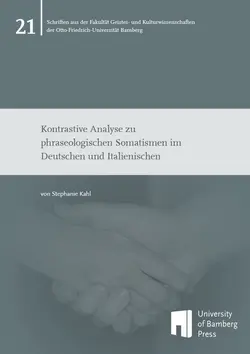 Buchcover von "Kontrastive Analyse zu phraseologischen Somatismen im Deutschen und Italienischen"
