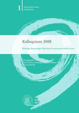 book cover of "Kolloquium 2008 : Beiträge Bamberger Nachwuchswissenschaftlerinnen"