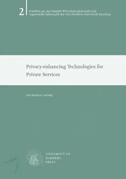 Buchcover von "Privacy-enhancing Technologies for Private Services"