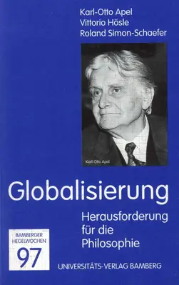 Buchcover von "Globalisierung : Herausforderung für die Philosophie"
