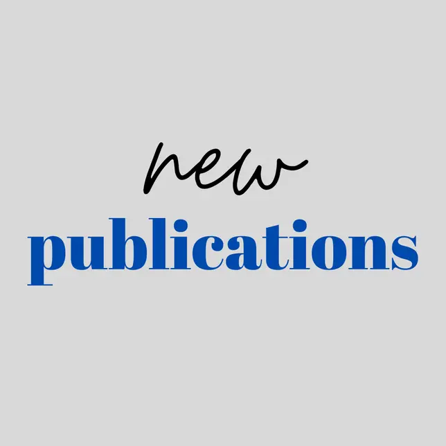 grey square, caption: new publications