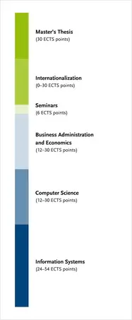 Overview of the degree programme's module groups – more details can be found in the study and subject examination regulations